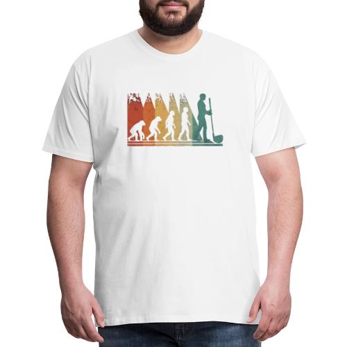 Evolution of Golf - Golf Dad Gift Tee for Men - Men's Premium T-Shirt