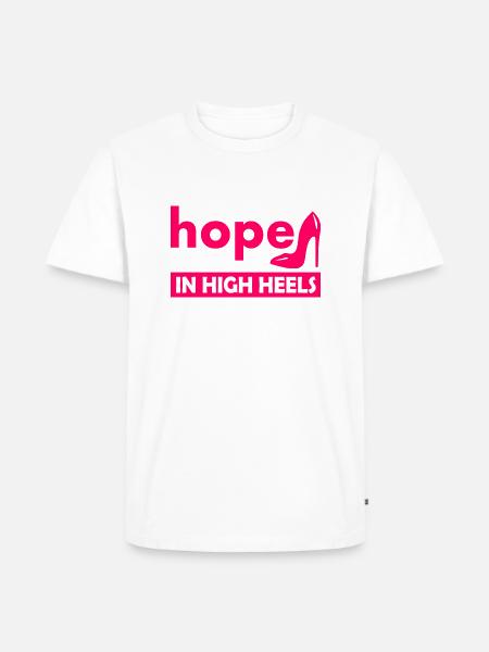 Hope In High Heels - Men's Premium T-Shirt - white