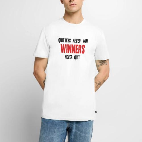 Quitters never win and winners never quit - Men's Premium T-Shirt