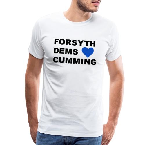 Forsyth Dems Love Cumming, GA - Men's Premium T-Shirt