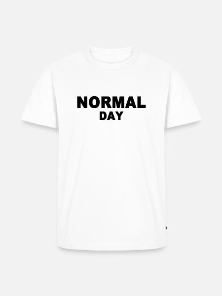 normal day - Men's Premium T-Shirt - white