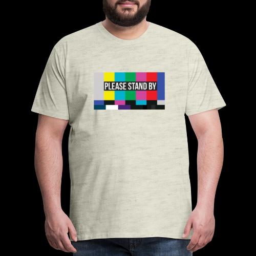 Please Stand By Color Bar Test Pattern - Men's Premium T-Shirt