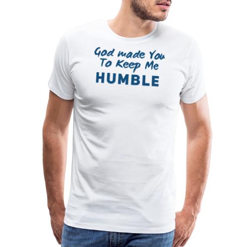 Christian Humility (blue) - Men's Premium T-Shirt
