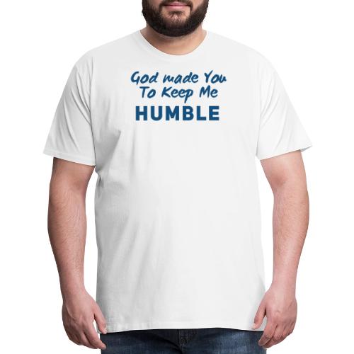 Christian Humility (blue) - Men's Premium T-Shirt