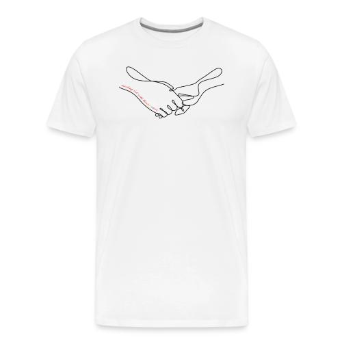 Reaching Out With Love (black outlines) - Men's Premium T-Shirt