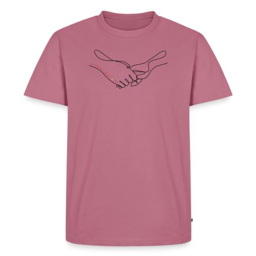 Reaching Out With Love (black outlines) - Men's Premium T-Shirt
