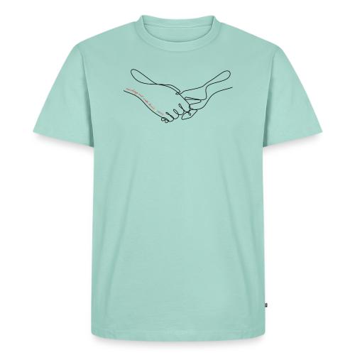 Reaching Out With Love (black outlines) - Men's Premium T-Shirt
