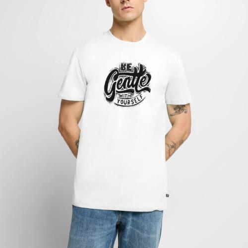 Black Typographic design - Men's Premium T-Shirt