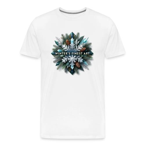Intricate Frozen Evergreen T-Shirt - Men's Premium T-Shirt