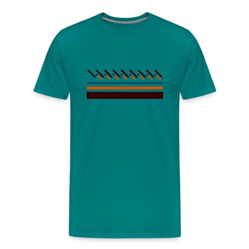Cute, colorful striped designs for the seasons - Men's Premium T-Shirt