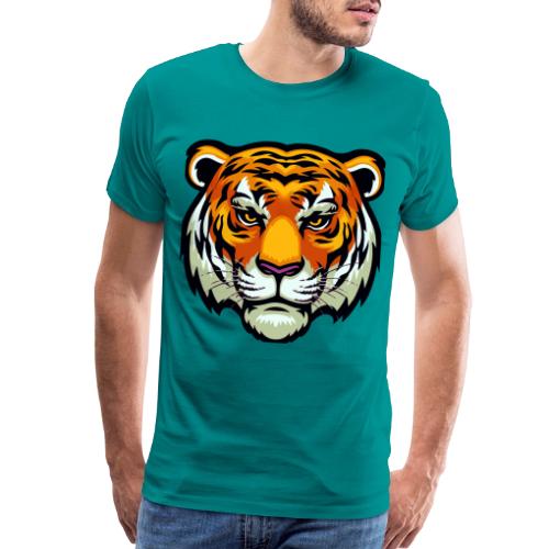 Tiger Fashion Feline Animal, Tiger Willing Success - Men's Premium T-Shirt