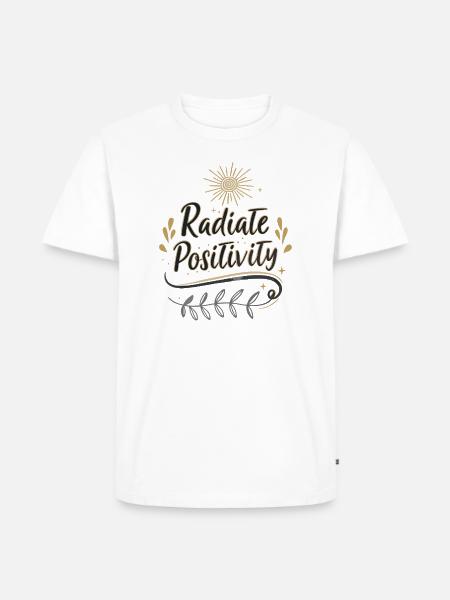 Radiate Positivity - Men's Premium T-Shirt - white