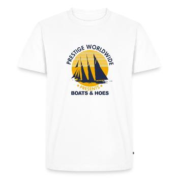 Step Brothers Boats Hoe's - Men's Premium T-Shirt - white - Front - Nico (187cm)