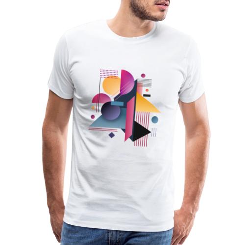 Color Pulse Geometry - Men's Premium T-Shirt