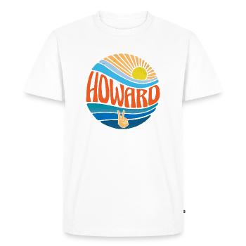 Howard Shirt Vintage Sunset Howard Groovy Tie Dye - Men's Premium T-Shirt - white - Front - Nico (187cm)