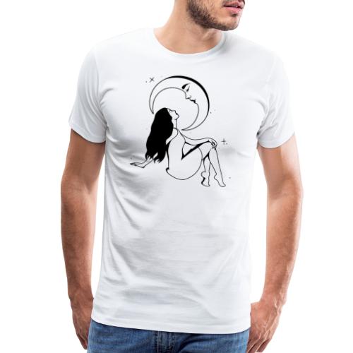Mystical Girl & The Moon - Men's Premium T-Shirt