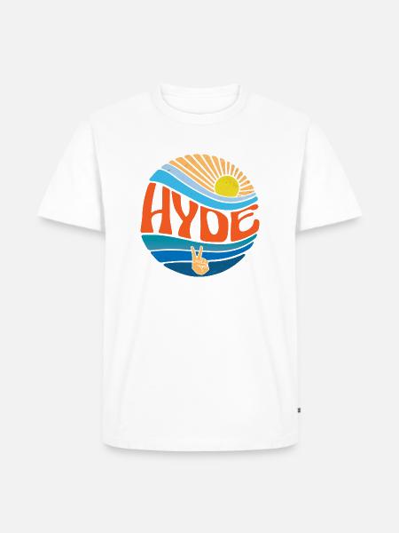 Hyde Shirt Vintage Sunset Hyde Groovy Tie Dye - Men's Premium T-Shirt - white