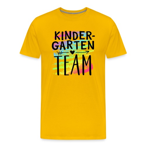 Kindergarten Team Crayon Splash Teacher T-Shirts - Men's Premium T-Shirt