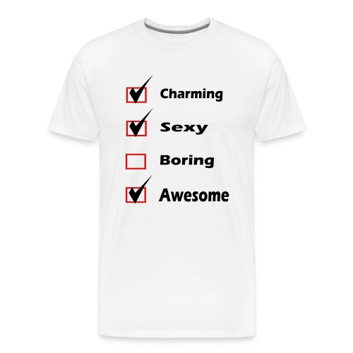 Self Check - Charming, Sexy, Awesome - Men's Premium T-Shirt