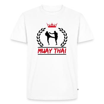 muay thai - Men's Premium T-Shirt - white - Front - Nico (187cm)