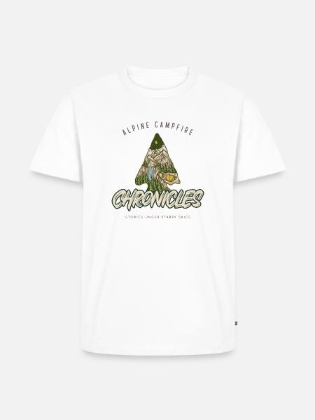 Alpine Camping Chronicles - Men's Premium T-Shirt - white