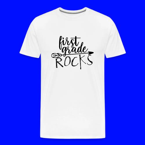 First Grade Rocks Teacher T-Shirts - Men's Premium T-Shirt