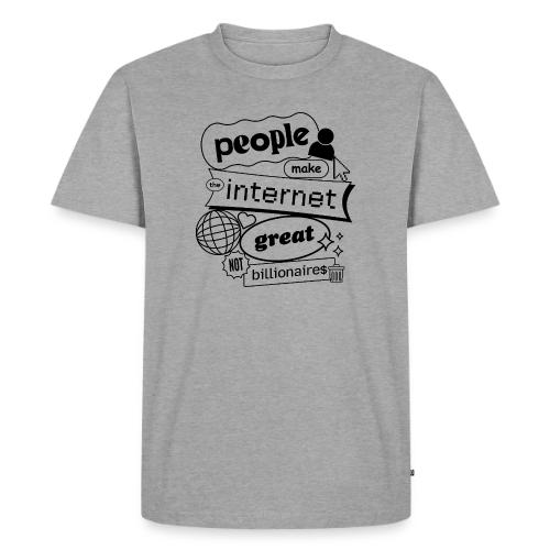 People Make The Internet Great - Blobby Black - Men's Premium T-Shirt