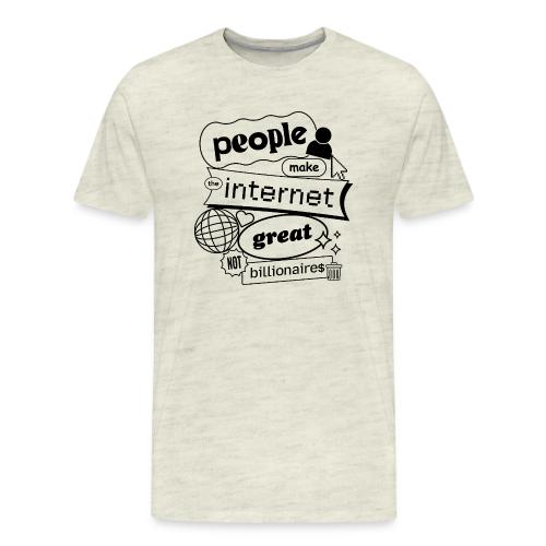 People Make The Internet Great - Blobby Black - Men's Premium T-Shirt