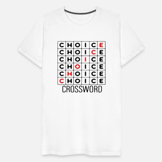 crossword clue T-Shirt Men’s Premium T-Shirt
