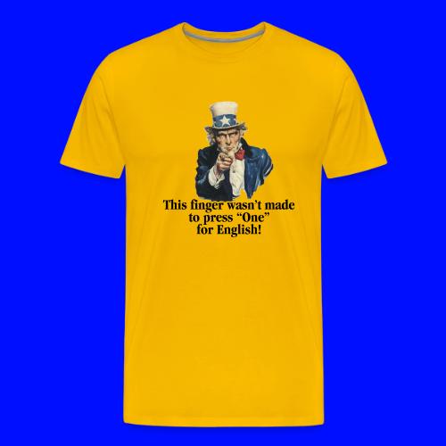 Uncle Sam - Finger - Men's Premium T-Shirt