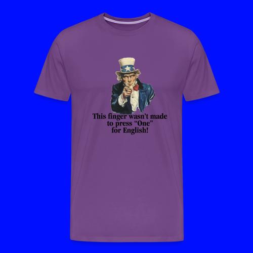 Uncle Sam - Finger - Men's Premium T-Shirt