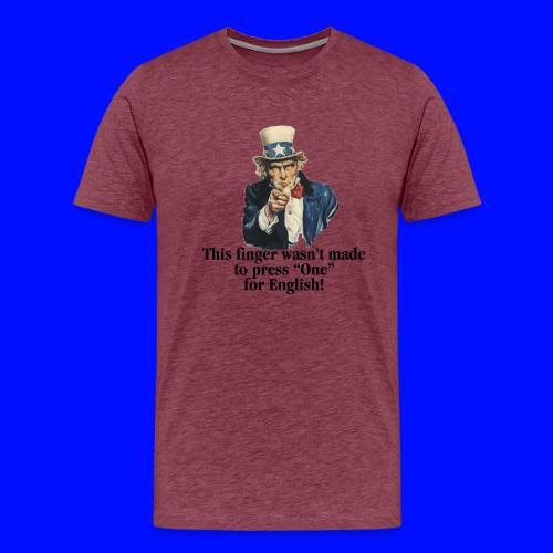 Uncle Sam - Finger - Men's Premium T-Shirt