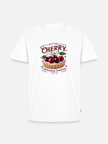 National Cherry Tart Day  - Men's Premium T-Shirt - white