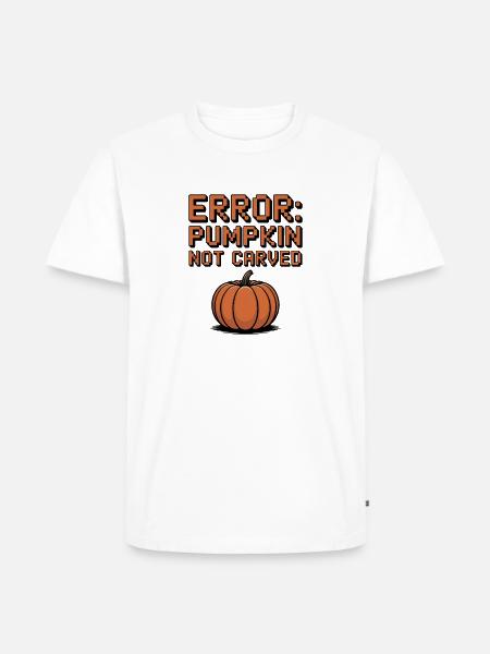 Error: Pumpkin Not Carved - Men's Premium T-Shirt - white
