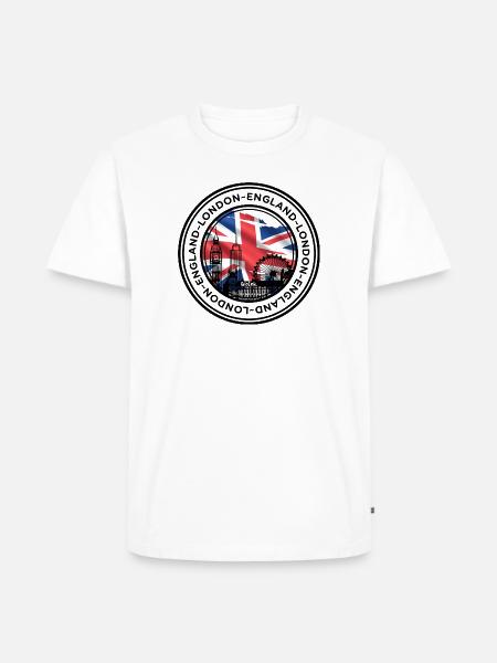 Union Jack London Skyline - Men's Premium T-Shirt - white