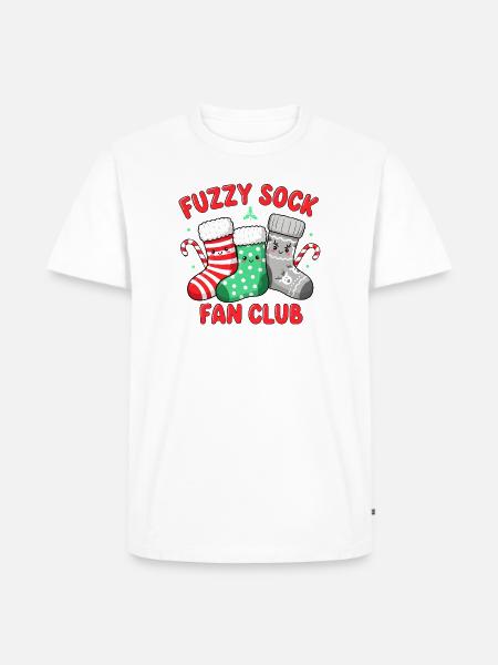 Fuzzy Sock Fan Club - Men's Premium T-Shirt - white