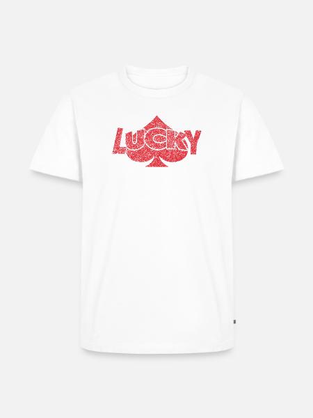 Lucky Spade - Men's Premium T-Shirt - white