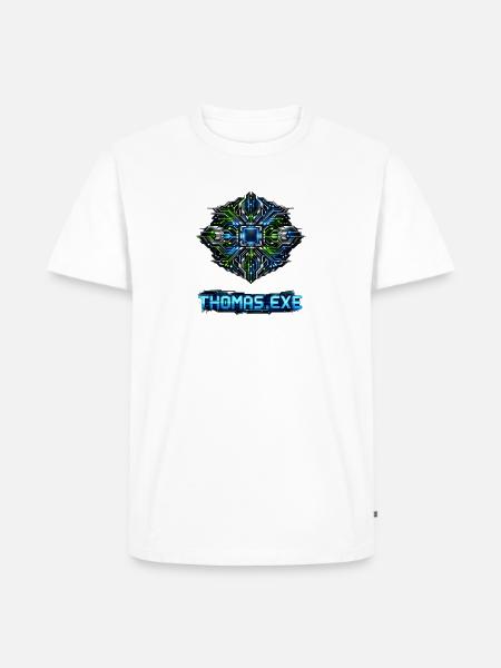 Neon Circuit Emblem - Men's Premium T-Shirt - white