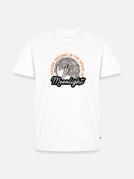 Chasing Dreams | Moonlight Moon Art - Men's Premium T-Shirt - white