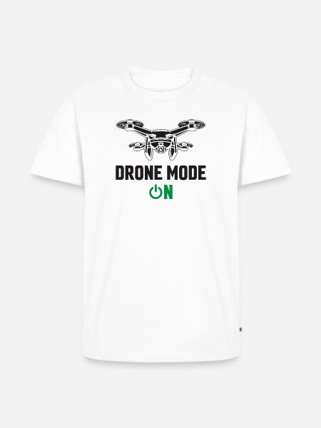 Drone Mode: On - Men's Premium T-Shirt - white