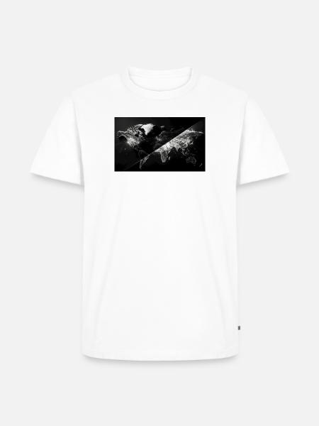 Global Network Map - Men's Premium T-Shirt - white