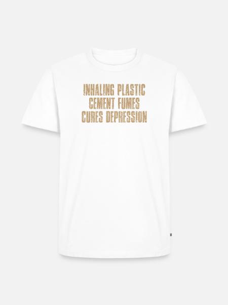 Plastic Fume Mood Pollution - Men's Premium T-Shirt - white