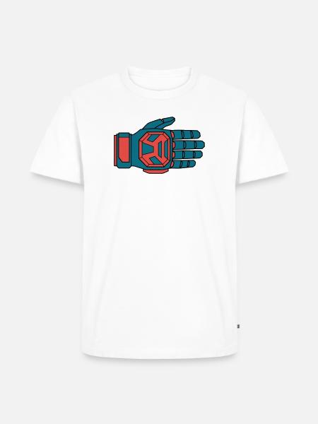 Secure Downhill Glove BMX Rider - Men's Premium T-Shirt - white