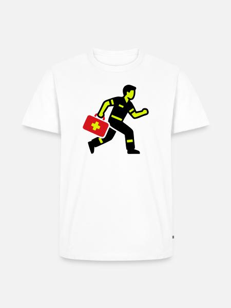 Paramedic Running First Aid Kit - Men's Premium T-Shirt - white