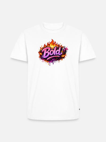 Bold Graffiti Fire Art - Men's Premium T-Shirt - white