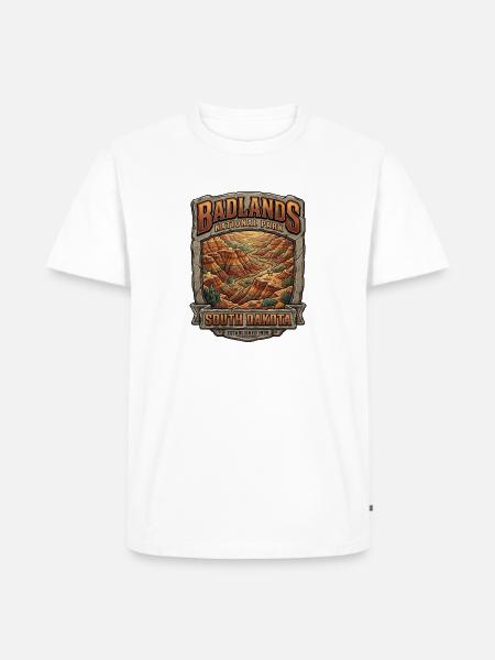 Badlands National Park Tee - Men's Premium T-Shirt - white