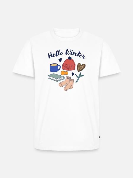 Hello Winter Cozy Essentials - Men's Premium T-Shirt - white