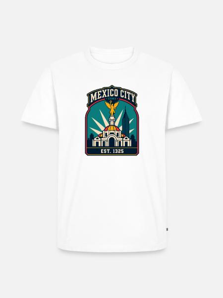 Mexico City CDMX Emblem - Men's Premium T-Shirt - white