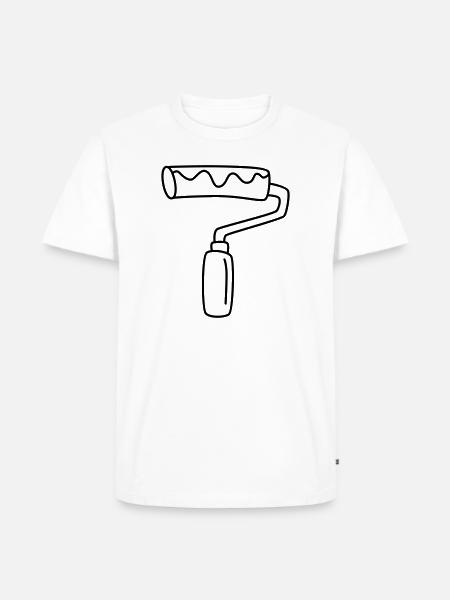 paint roller - Men's Premium T-Shirt - white