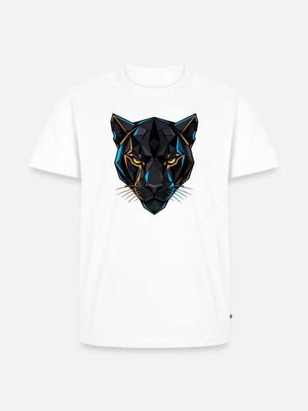 Neon Panther Wild Precision - Men's Premium T-Shirt - white